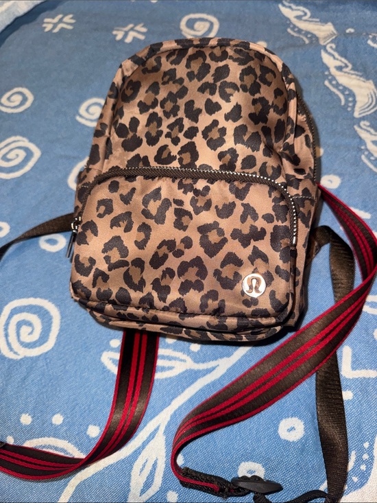 lululemon athletica Handbags - lululemon athletica Brown and Black Leopard Print Mini Backpack